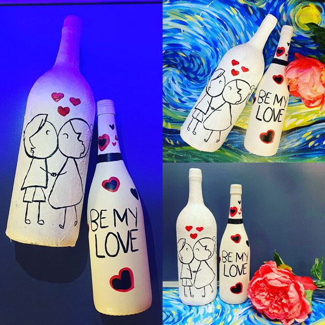 Tabletop: Wine Bottle Decor | Paint & Chill